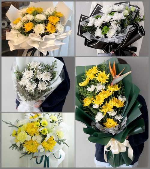 云南丽江华坪县永兴乡白事花束代送